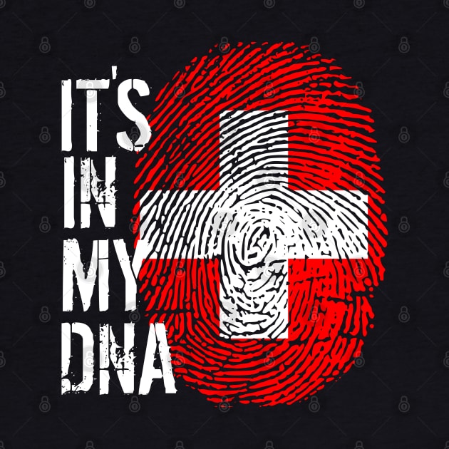 Switzerland Flag Fingerprint My Story DNA Swiss by Your Culture & Merch